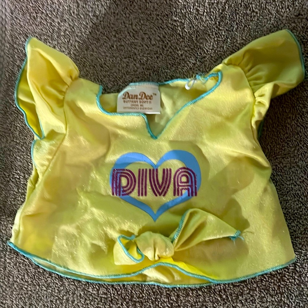 LAST CHANCE! DAN DEE Buttery Soft DIVA Dog Tie Shirt never worn laundered sizeSM